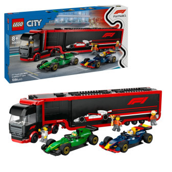 LEGO® City 60445 Kamion F1® s vozy F1® RB20 a AMR24