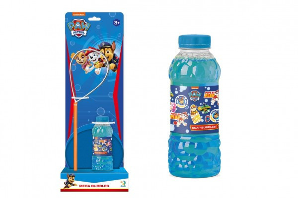 Bublifuk Tlapková patrola/Paw Patrol sada na tvorbu bublin + náplň 0,45L na kartě 15x42x8cm