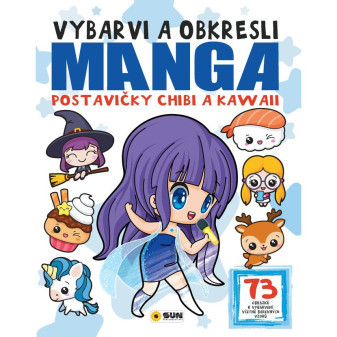 Manga - Postavičky Chibi a Kawaii - Vybarvi a obkresli