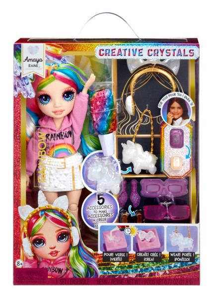 MGA Rainbow High Creative Crystals panenka Amaya Raine