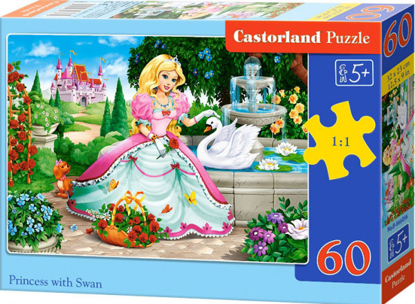 Castorland 66056 puzzle Princezna a labuť 60 dílků