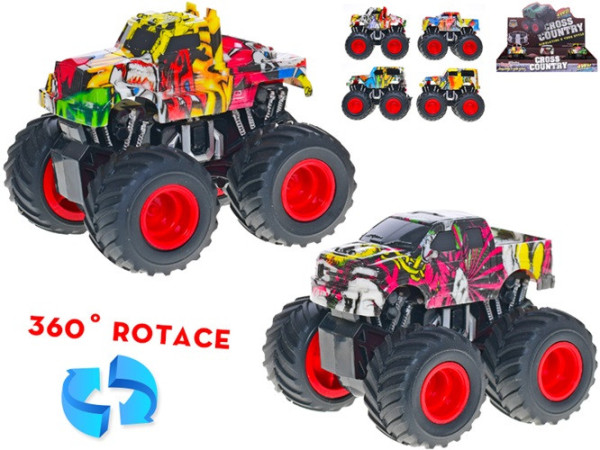 Monster truck 12cm na setrvačník 6druhů