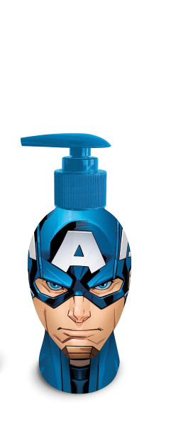 Captain America - 3D figurka pěna do koupele a šampón s pumpou 300 ml