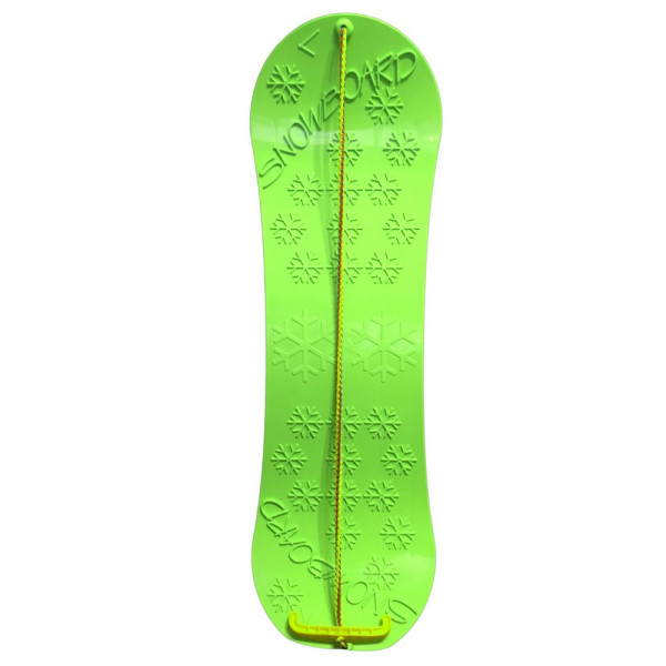 Kluzka na sníh dětský snowboard plastový  72 x 22 x 1 cm zelený