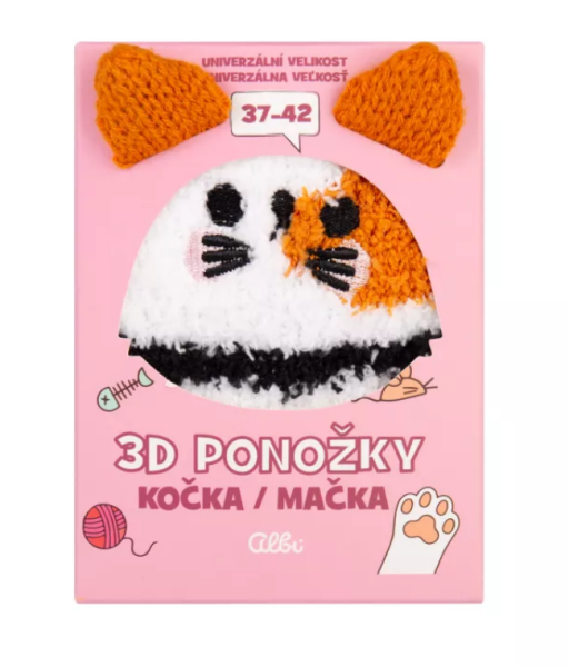 Albi 3D ponožky - Kočka ZVP