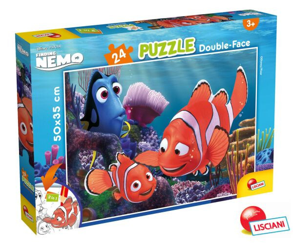 Lisciani Nemo Puzzle 24 oboustranné 50x35 cm 2v1