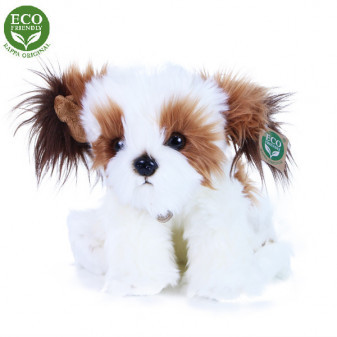 Plyšový pes shih tzu sedící 28cm ECO-FRIENDLY