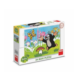 Dino Puzzle Krtek a houba 24 dílků maxi