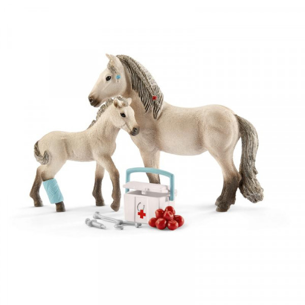 Schleich 42430 set hříbě a islandská klisna s lékárničkou