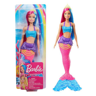 Mattel BRB Barbie Kouzelná mořská víla růžová GJK07