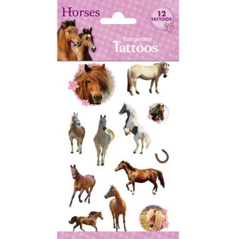 Lowlands Tetování koně barevné 12 ks v sáčku
