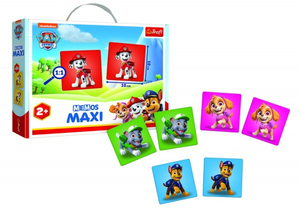 Trefl Pexeso Maxi Tlapková patrola Paw Patrol 24 kusů společenská hra v krabici