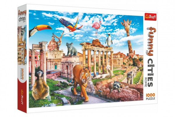 Trefl Puzzle Legrační města - Divoký Řím 1000 dílků 68,3x48cm v krabici 40x27x6c