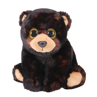 TY Beanie Babies KODI - černý medvěd, 24 cm