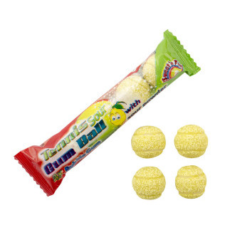 Tennis Ball Bubble Gum - žvýkačky s kyselým práškem 20g