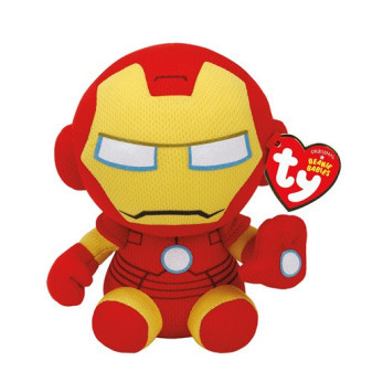 TY Beanie Babies Marvel IRON MAN, 15 cm