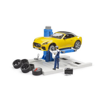 Bruder 62112 Autoservis, roadster a mechanik