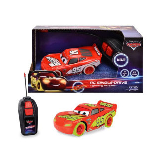 Dickie RC Cars Blesk McQueen Single Drive Glow Racers 1:32, 1kanál na dálkové ovládání