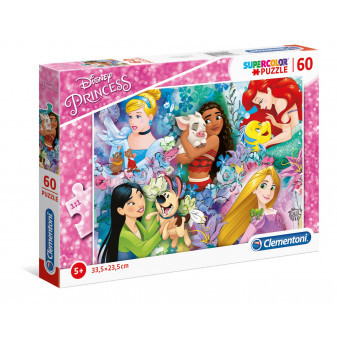 Clementoni 26995 Puzzle SuperColor Disney Princess 60 dílků