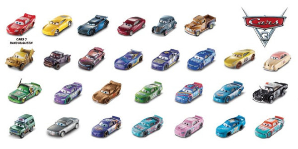 Mattel Cars auta singles FFL05