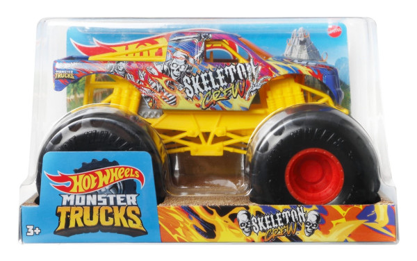 Mattel Hot Wheels Monster Truck velký truck - Skeleton Crew  HWG79