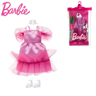 Mattel BRB Barbie Kolekce oblečení -  Růžové šaty HJT20