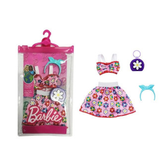 Mattel BRB Barbie Kolekce oblečení - Šaty s květinami HJT21