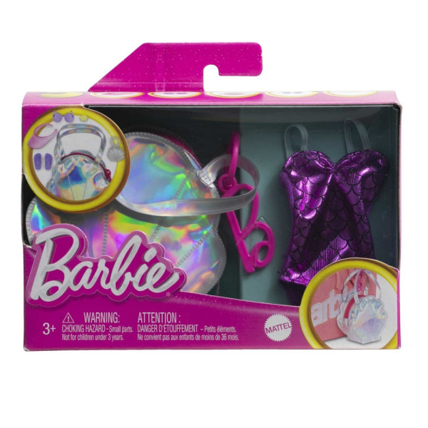 Mattel Barbie Kabelka mušle s oblečkem a doplňky HJT43
