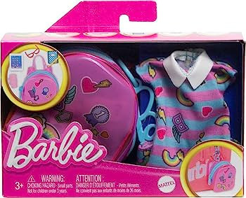 Mattel Barbie Batoh s oblečkem a doplňky HJT44