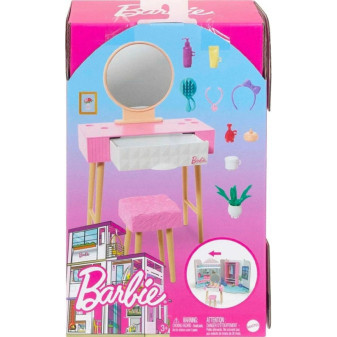 Mattel Barbie BRB Stylový nábytek Toaletní stolek HJV35