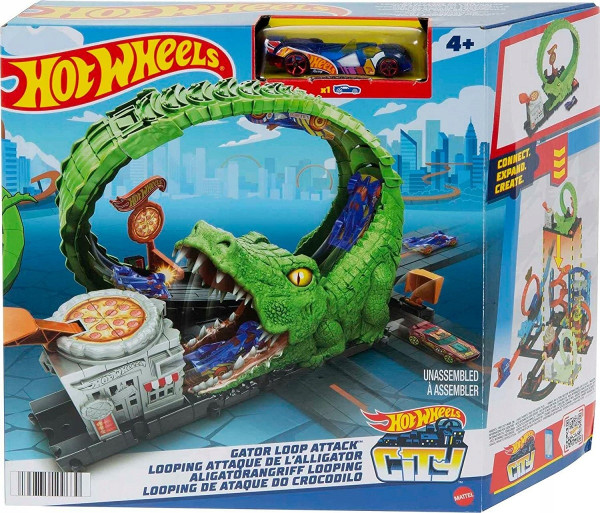 Mattel Hot Wheels City příšerná odplata - Aligatorova smyčka HDR29