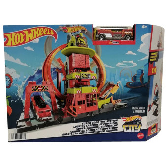 Mattel Hot Wheels City super hasičská stanice se smyčkou HKX41