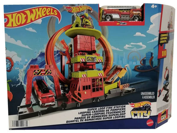 Mattel Hot Wheels City super hasičská stanice se smyčkou HKX41