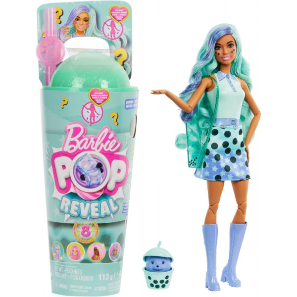 Mattel Barbie Pop reveal barbie bubble tea - zelený čaj HTJ21