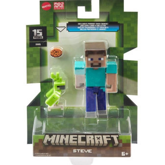 Mattel Minecraft Figurka -  Steve 8 cm HTN10