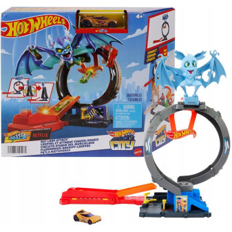 Mattel Hot Wheels City příšerná odplata - Netopýří smyčkový útok HTN78