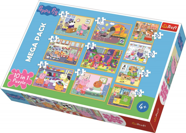 Trefl Puzzle 10v1 Prasátko Peppa Pig