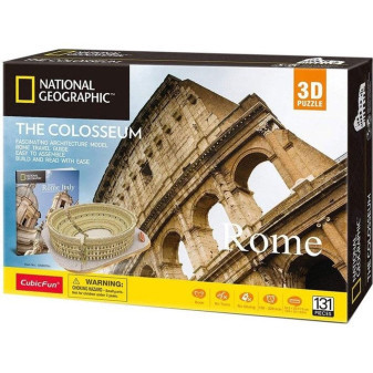 CubicFun - Puzzle 3D National Geographic - Colosseum - 131 dílků