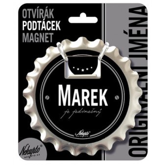 Nekupto Otvírák na pivo, podtácek - Marek V.I.P. NKQ