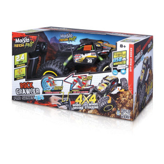 Maisto 81334 RC – Auto Rock Crawler Pro Series 4WS na dálkové ovládání, 2,4 GHz, USB, XTR