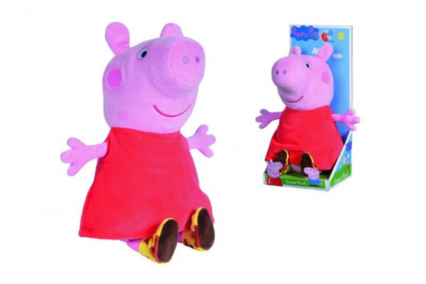 Simba Prasátko Pepa Peppa Pig se zvukem, plyšová 22cm