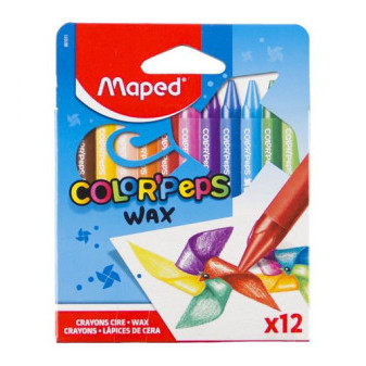 Maped Voskovky Maped Color'Peps Wax - 12 barev, trojhranné
